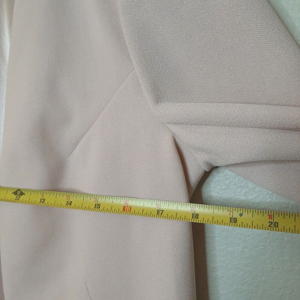 BCBGeneration Blazer Light Pink Women Size M Open Front Long Sleeve Career - Picture 3 of 11